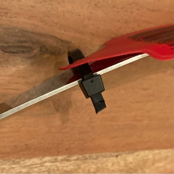 Quikut Stainless Steel Kitchen Fork with White Plastic Handle | Never Used - Picture 7 of 8